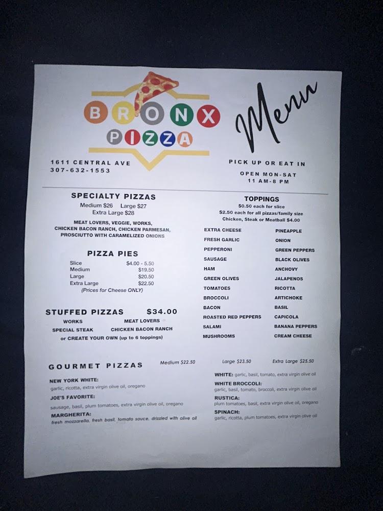 Bronx Pizza Menu image 3