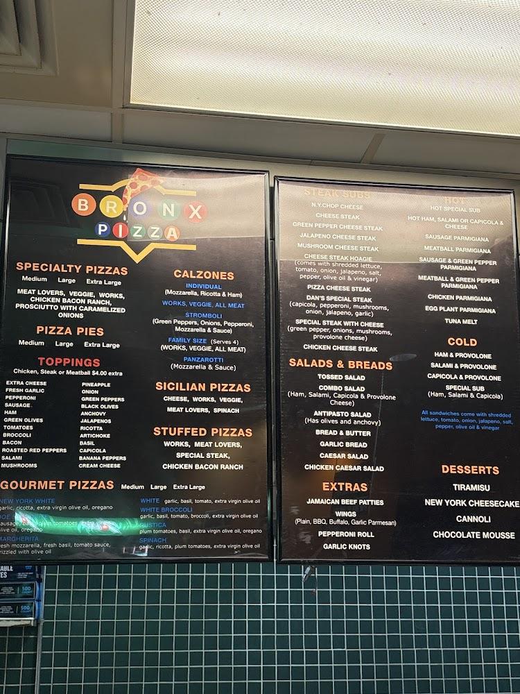 Bronx Pizza Menu image 4